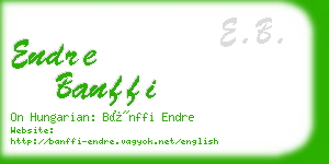 endre banffi business card